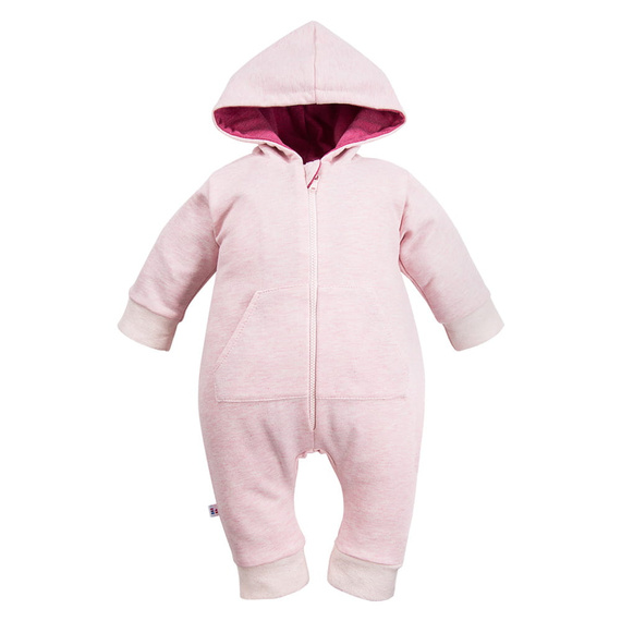 Bonjour Kombinezon dresowy z kapturem Eevi - różowy