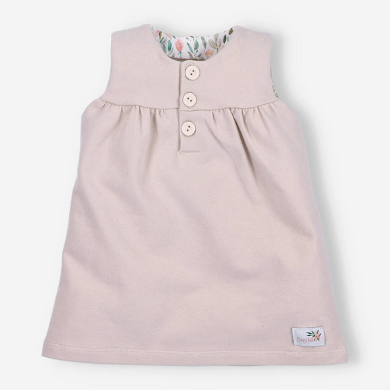 Pink Flowers Sukienka z bawełny organicznej Nini