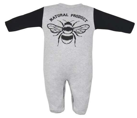 Pajac niemowlęcy "BEE" Koala- czarny