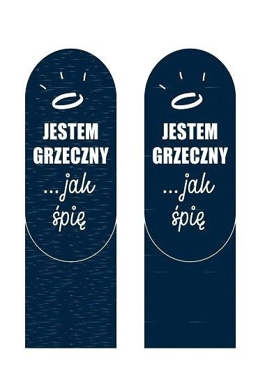 3124 Skarpety  Życiowe Instrukcje ABS SOXO - "mam ochotę" błękitny melanż