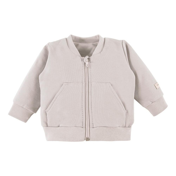 Simply Comfy Bluza dresowa rozpinana Eevi- beżowa