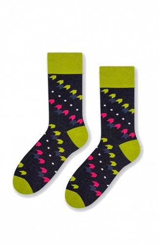 051 Skarpety męskie Elegant More - jeans melanż 113