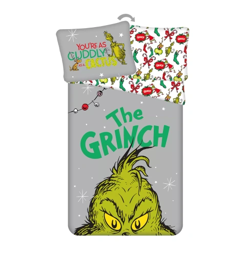 Pościel Grinch Grinchmas JF24 140x200 bawełniana 100% Grinch zamek