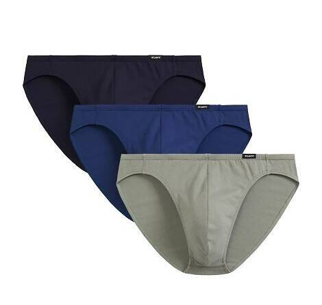 3MP-119  A'3 Slipy męskie Atlantic - granatowy-niebieski-khaki