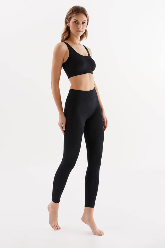 Seamless leggins free Legginsy damskie Gabriella czarny 