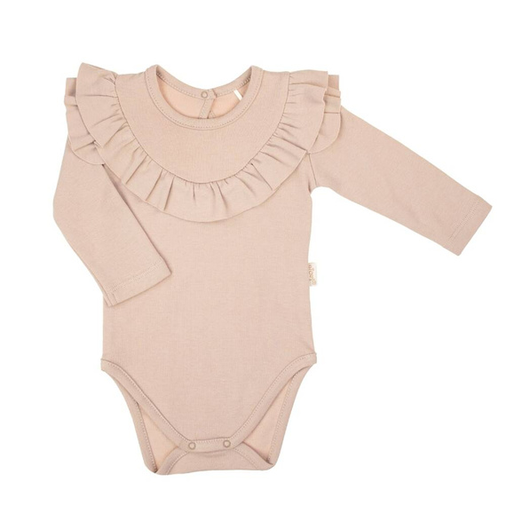 203098 Lou Body z długim rękawem Nicol - beżowy