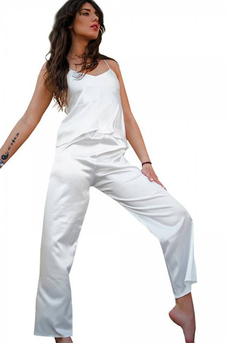 Iga Komplet Damski Piżama DKaren - Jasny Ecru