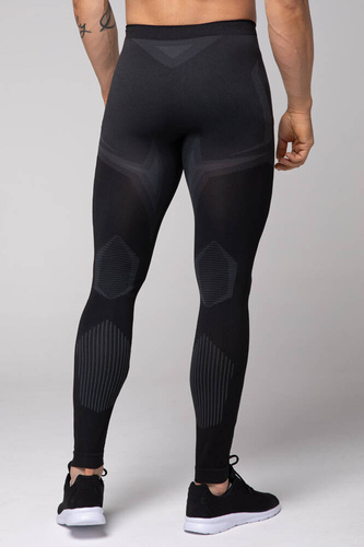 Confidence Legginsy termoaktywne męskie Spaio black/grey