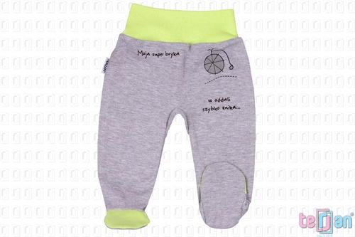 Półśpiochy bawełniane "BIKE" różowy Terjan