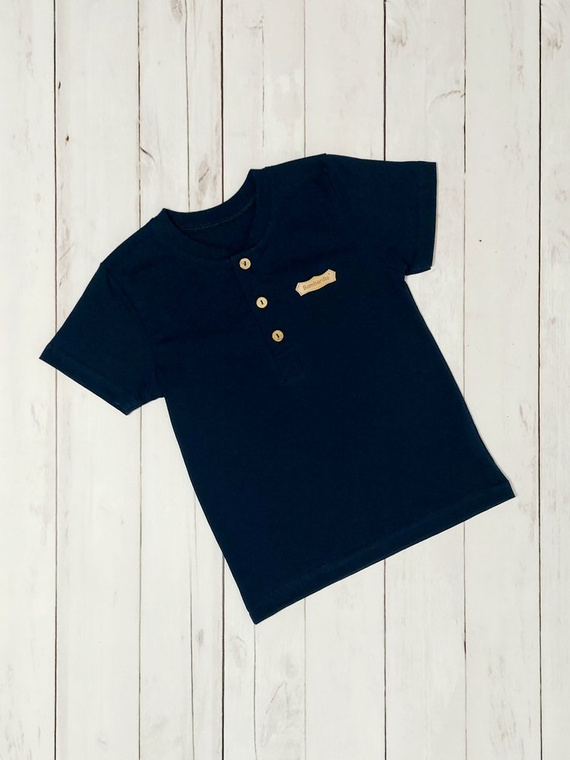 Mieszko Koszulka dziecięca krótki rękaw Bambarillo granatowy