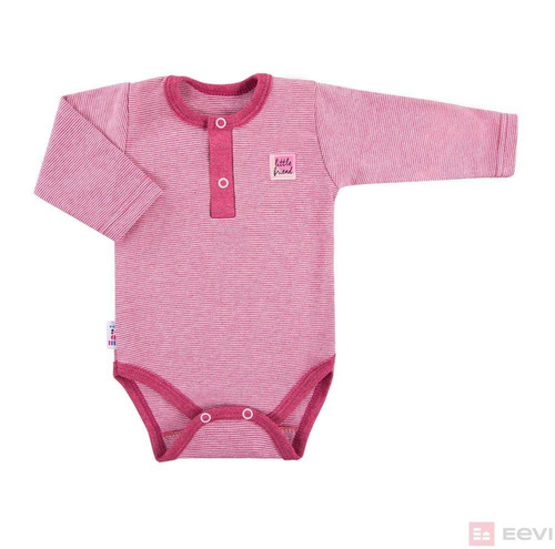 Body niemowlęce polo "SNOW" Ewa Klucze- paski bordo