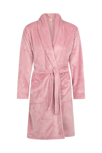 Elen Szlafrok damski polarowy ByShelly - brudny róż