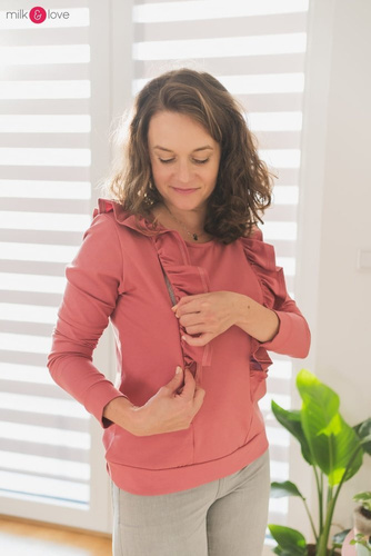 Milky Waves bluzka do karmienia Milk&Love dusty cedar