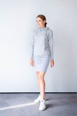 128 Sukienka dresowa MIRACLE-szary