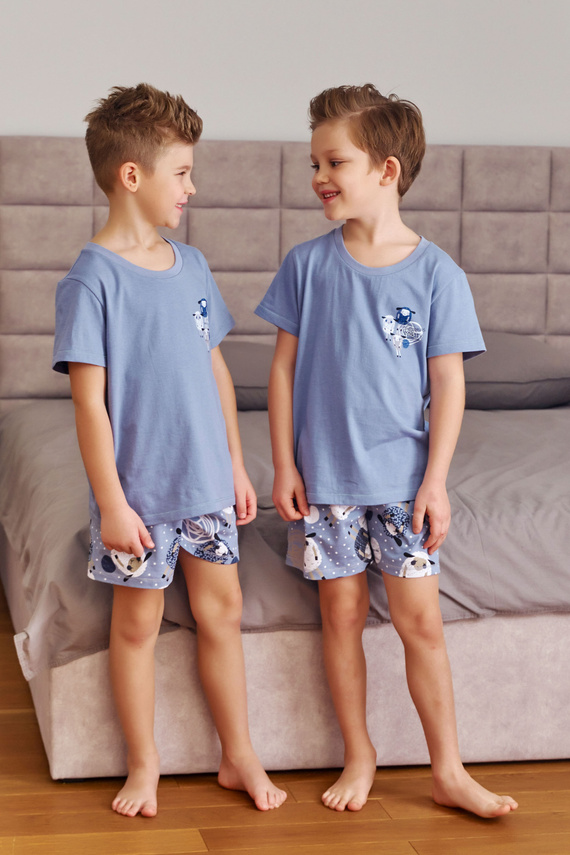 7208 Piżama dziecięca Unisex Doctor Nap - sheep (niebieski)