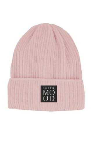 48-394 Czapka dziecięca AJS pudrowy-różowy