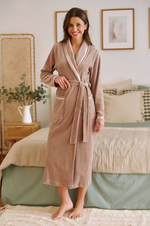 1078 Szlafrok damski Doctor Nap - beige