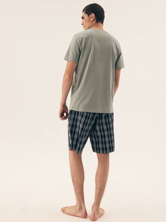 42617 Dexter Piżama Męska Premium Henderson -oliwkowy