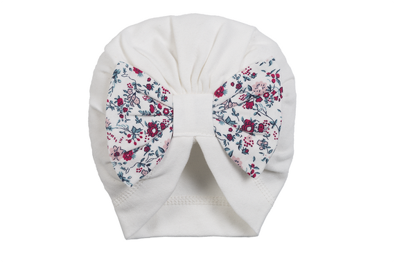 2515T Jasmina Turban niemowlęcy Marija - ecru