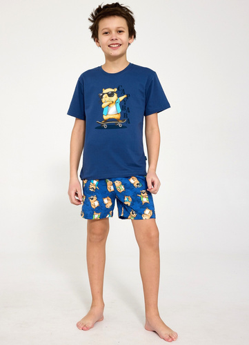 Piżama chłopięca Cornette Young Boy 790/128 Capybara – bawełna, szorty