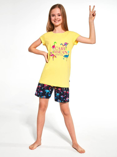 787/93, 788/93 Caribbean Piżama dla dziewczynki Cornette żółty