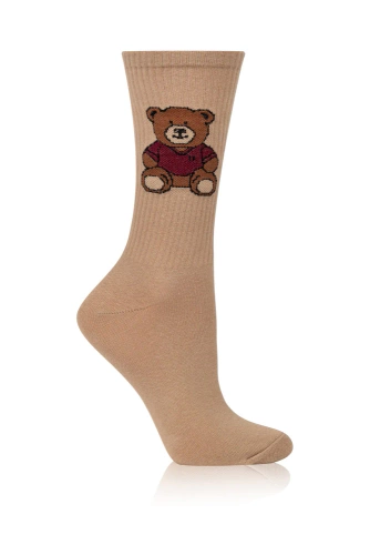 S180D Ted Skarpety długie Italian Fashion - beżowy 