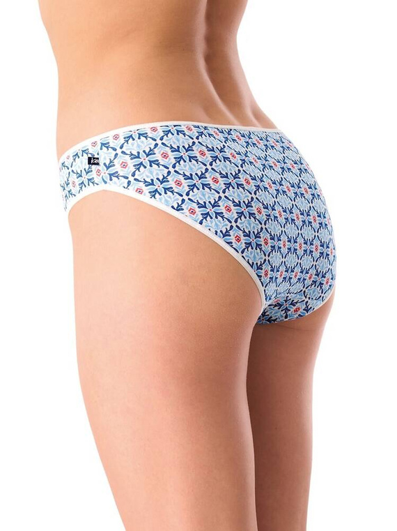 LPR 721  A'2 Figi damskie 2-pak Key koralowy niebieski