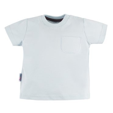 Lazy Days T-shirt dla chłopca z kieszonką Ewa Klucze - niebieski