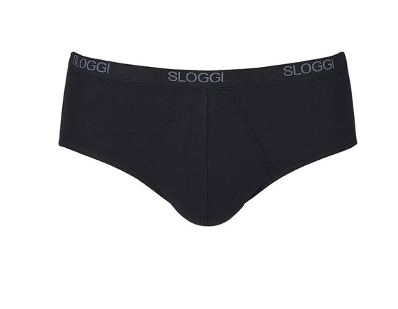 Men Basic Midi Slipy męskie Sloggi- black