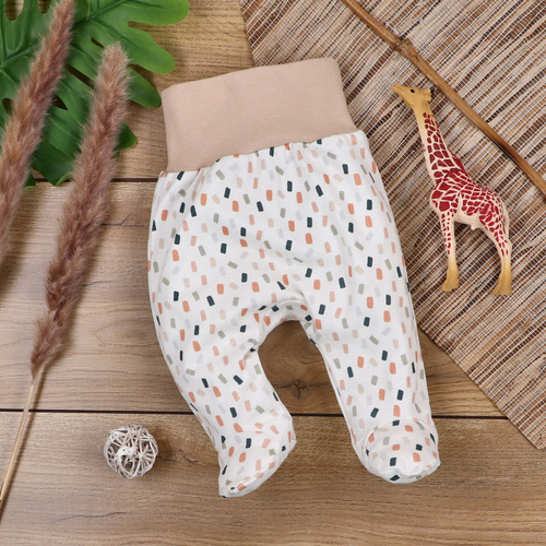 ABN-5331/KRE Półśpiochy z bawełny organicznej Nini kremowy