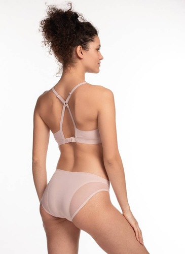 L-POL 5026 BI-06 Figi Damskie Lama -pudrowy różowy