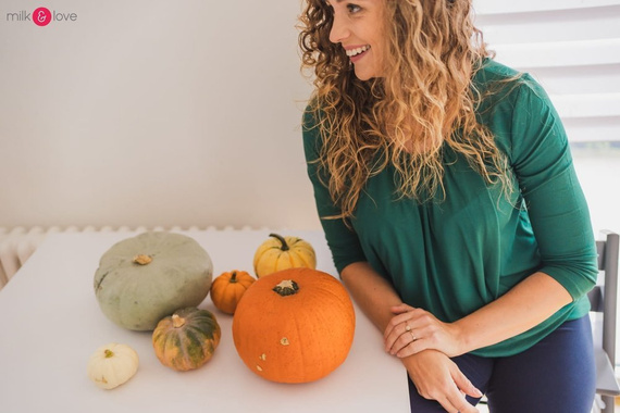 Kangaroo bluzka ciążowa i do karmienia z rękawem 7/8 Milk&Love butelkowa zieleń