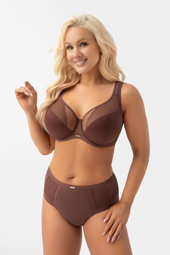 Gorsenia K441/1 Luisse Biustonosz Soft Czekoladowy na Duży Biust