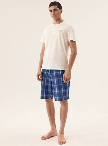 42616 Dock Piżama Męska Premium Henderson -biały