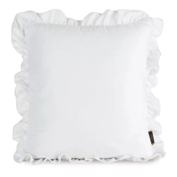 Brenda Poszewka dekoracyjna z falbanką Eurofirany biały