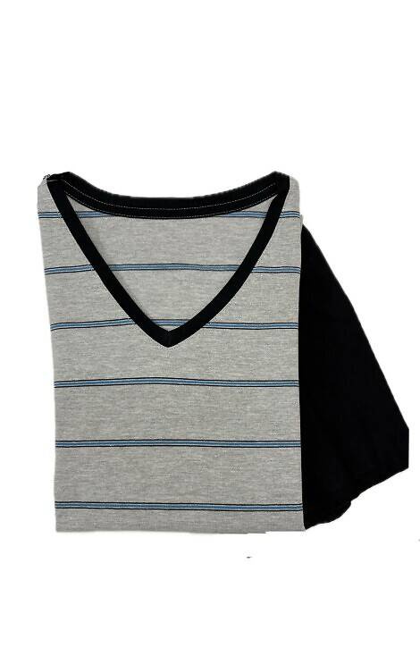 330/41 Piżama męska krótki rękaw, spodenki Cornette szary melanż	