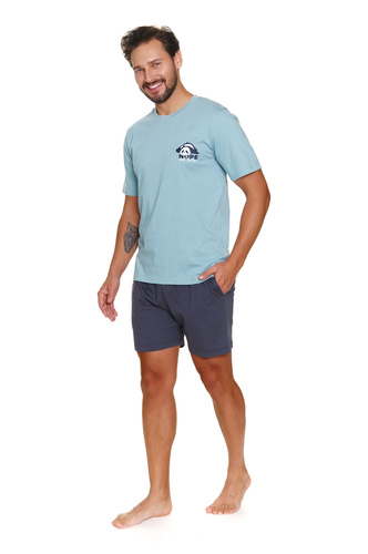 7232 Piżama Męska Doctor Nap - ice blue