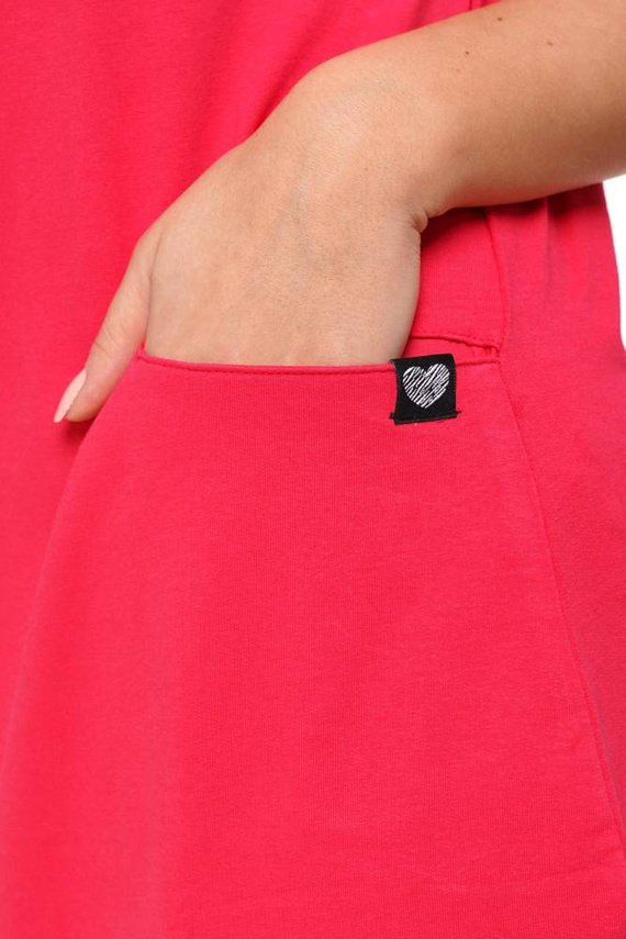 MDW4200-001 Sukienka damska z rozcięciem Moraj - malinowy