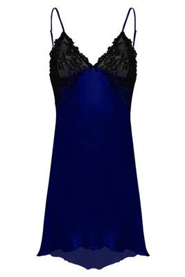 Evelyn Halka satynowa koszulka damska DKaren - granat