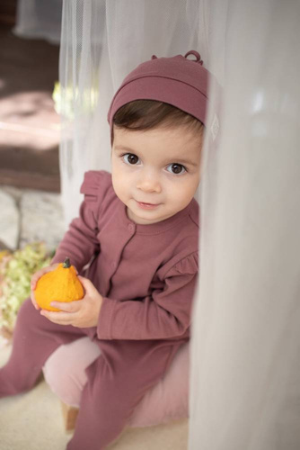 Tres Bien Czapka dla dziewczynki Pinokio - róż ciemny