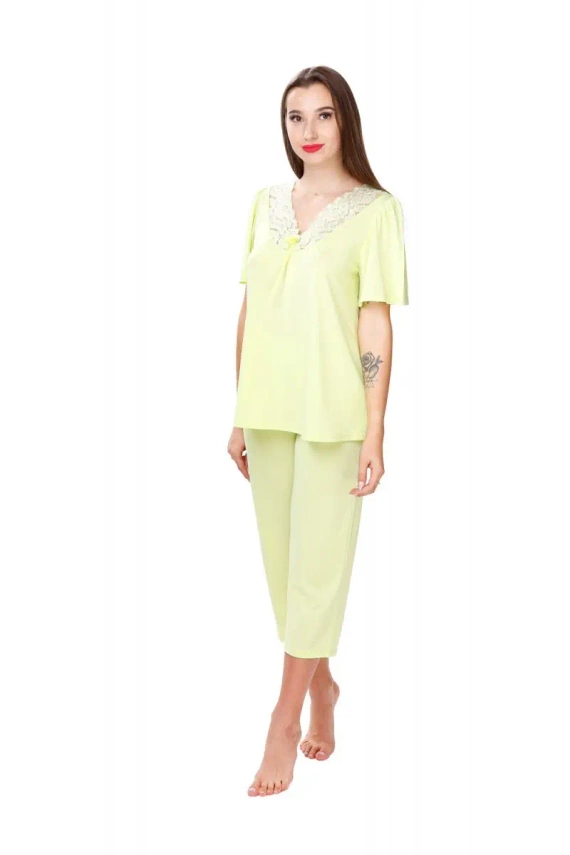 6077 Xenia Piżama damska Mewa groszkowy