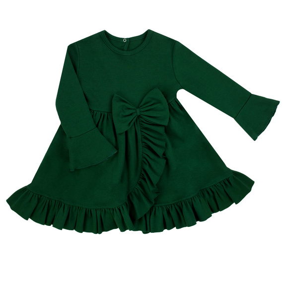 163174 Sukienka dla dziewczynki "Magia Świąt" Nicol - zielony