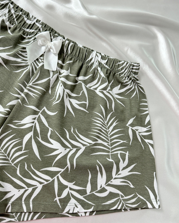 Paloma short Piżama damska Donna oliwkowy