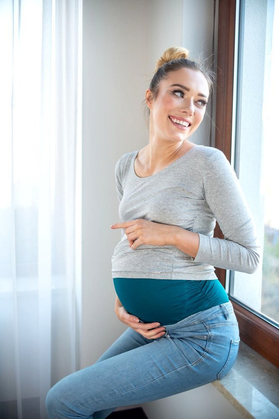 401 Pas ciążowy MIRACLE- petrol 