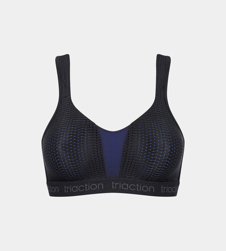 Biustonosz sportowy bez fiszbin Triaction energy lite - black