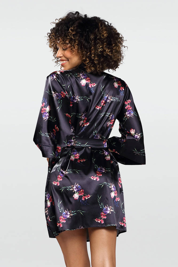 DK-P Flowers Podomka damska DKaren - granatowy 009