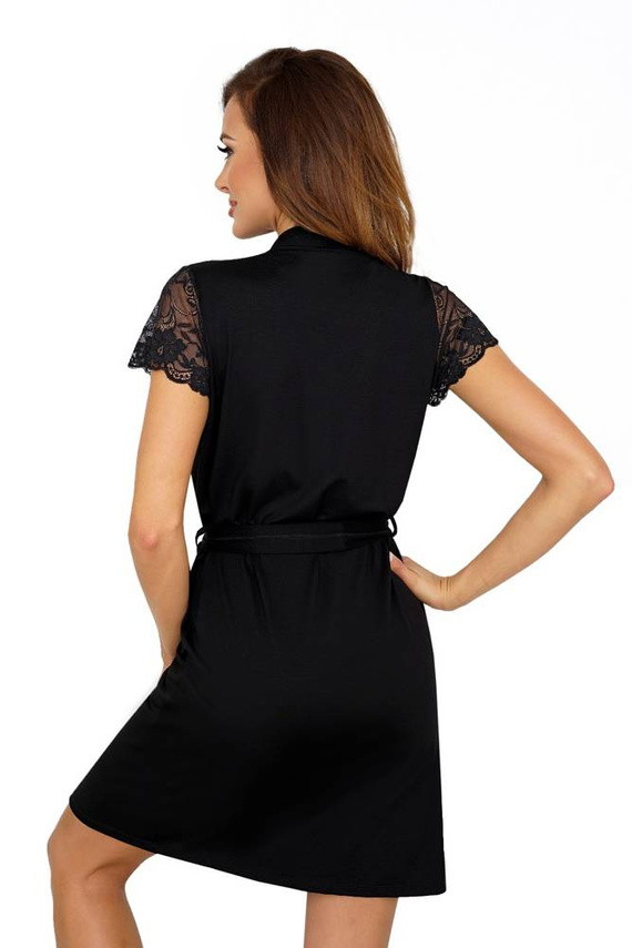 Felicia Szlafrok damski Donna - czarny 