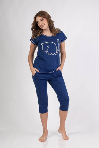 686 Piżama damska Regina - granatowa