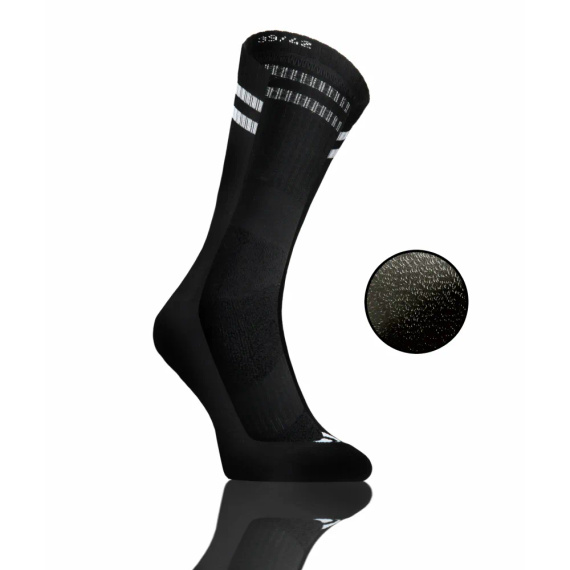 SKB04 Skarpety sportowe długie Sesto Senso czarny