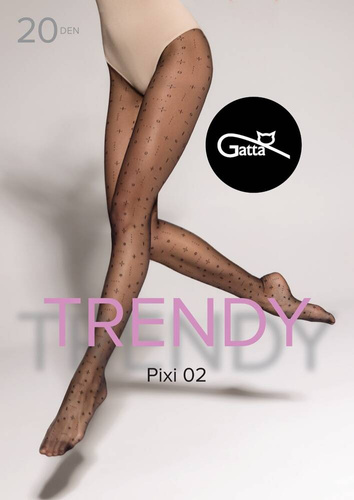 Pixi wz.02 Rajstopy 20 den Gatta - nero